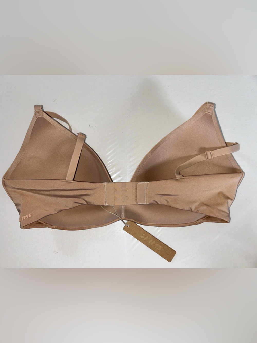 NWT SKIMS Wireless Form Push Up Plunge Bra in Clay - Picture 5 of 12